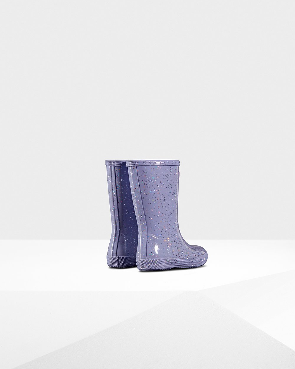 Hunter Original First Giant Glitter Rain Boots - Clearance Sale Kids Purple - YQOWGR213